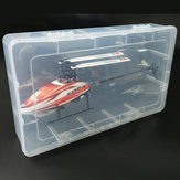 Bolsa contenedor de plástico PP protectora para helicóptero RC Walkera MINICP SCP XK K110 K123 K124 Wltoys V911S