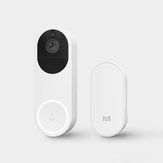 Xiaomo AI Gezichtsherkenning 1080P Infrarood Nachtzicht Smart Video Deurbel Set APP Alarm op afstand van Xiaomi Eco-systeem