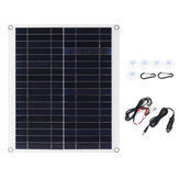 Panneau solaire monocristallin flexible de 20W 18V Double chargeur de batterie 12V/5V DC USB IP65 pour voiture, VR ou bateau