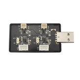 Emax TinyhawkS alkatrész - 3 utas 1-2S lipo akkumulátor töltő USB porttal RC Drone FPV versenyzéshez