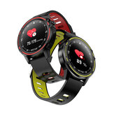 Bakeey L8 EKG + PPG Herzfrequenz Blutdruck O2 Monitor 1,22 Zoll Vollrunder Touchscreen Wetter Push Bluetooth Musik IP68 Depp Wasserdichte Smartwatch