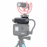 VIJIM GP-3 Vlog batterij microfoon koude schoen Mount adapter voor GoPro Hero 7 6 5 actie sportcamera met beschermhoes