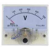 85C1-V DC Ponteiro Voltímetro Medidor de tensão 5V/50V/100V/250V Série de voltímetro analógico 85C1 Tamanho de 64*56 mm