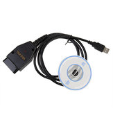VAG COM 409.1 Car 16Pin OBD2 USB interfész adapter VAG-COM KKL kábel tesztvezeték for VW AUDI Skoda Seat