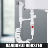 Ensemble de pulvérisateur bidet portable en ABS Bidet portable à main rétractable pour toilettes avec tuyau à ressort de 1,5 m et adaptateur 1/2