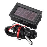 5pcs 12V Red LED Display Digital Temperature Meter -50°C to +110°C Thermometer Sensor