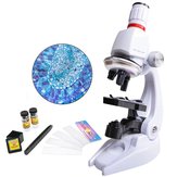 450X oder 1200X Kinder-Spielzeug-Biologiemikroskop-Set als Geschenk - Monokularmikroskop, biologisches Wissenschaftsexperimentierwerkzeug für Grundschüler