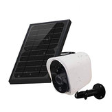 GUUDGO Wireless Solar Rechargeable Battery Powered Security IP Camera with Solar Panel, 1080p HD Waterproof Outdoor Home Surveillance with Motional Detection Two Way Audio Night Vision-Work with Alexa