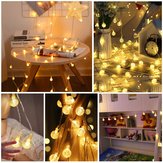 4M Warmweiße farbenfrohe Bällchensternlampe mit 28 LEDs für Garten, Weihnachten, Hochzeit, Party, AC110V AC220V