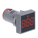 10 stks Rood 22 MM AC 60-500 V Voltmeter Vierkant paneel LED Digitale Voltage Meter Indicator Licht