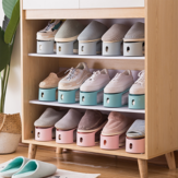 الغبار والدليل على رفوف الأحذية المنزلية تلقي بسيط أحذية قوس منظم الأحذية الدعم