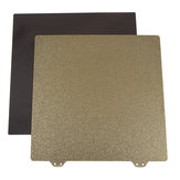 Naklejka magnetyczna 235 x 235 mm B Powierzchnia ze złotą podwójną teksturą PEI Powder Steel Plate do drukarki 3D 