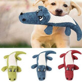 Robustes Hunde-Kauspielzeug mit quietschendem Geräusch und beißfesten Plüsch-Leinen-Spielzeugen für Haustiere Welpen