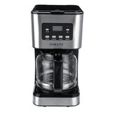 220V Kahve Makinesi 12 Bardak 1.5L Yarı Otomatik Espresso Yapma Makinesi Paslanmaz Çelik