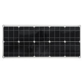 Panel solar portátil de alta eficiencia de 50W con paneles de cristal único
