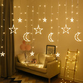 2.5M 3.5M LED Φωτογραφία Αστέρια Τούλι Κουρτίνα, USB Θύρα, Διακοσμητικά Φώτα Χριστουγέννων, Δωμάτιο, Ρομαντική Διακόσμηση
