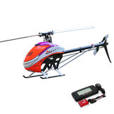 Kit de helicóptero RC KDS AGILE A5 6CH 3D Flybarless classe 550 com transmissão por correia e giroscópio EBAR V2
