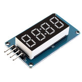 10pcs TM1637 4 Bits Digital LED Display Module 7 Segment 0.36 Inch RED Anode Tube Four Serial Driver Board For 