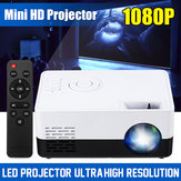 Projetor J9A Mini LED 1080P Pocket 3D portátil HD Cinema em casa HDMI / USB / SD