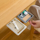 1 штука Маленький самоклеящийся ящик под столом для хранения ручек и карандашей Органайзер на стол для офиса и школы