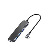 Baseus 7-in-1 Type-C USB-C-Hub-Adapter mit 3 * USB 3.0-Anschlüssen/Type-C PD-Ladeanschluss/4K HD Display-Schnittstelle/TF-Speicherkartenleser/Kamera-Kartenleser