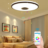 Lampadario a soffitto moderno dimmerabile LED RGBW da 30W con controllo remoto via app Bluetooth per la riproduzione musicale