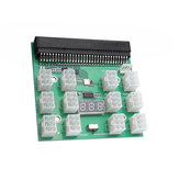 BTCマイニングビットコインマイン用の12 6ピンコネクターグラフィックスカード電源ボードを備えた1600Wサーバー電源変換モジュール