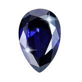 Gemme sfuse di tanzanite reale da 6 a 8 ct AAA Decorazioni con diamanti zaffiro blu a forma di pera