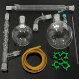 Set di vetro da laboratorio per estrazione per distillazione sottovuoto da 1000 ml con giunto 24/29 per scuola, fabbrica e laboratorio scientifico