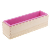 Nuovo stampo per sapone Wood Loaf con stampo in silicone per la preparazione di tote in scatola di legno per sapone