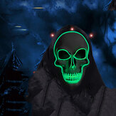Halloween LED Light Skull Head Face Mask Carnival Night Cosplay Costume Props