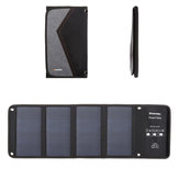 HAWEEL 28 W Yüksek Güç Taşınabilir Solar Katlanır Çift USB ile Çanta Şarj Paneli