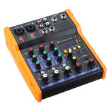 4 канала Bluetooth DJ Mic Audio Mixer Live Studio Консоль микширования звука