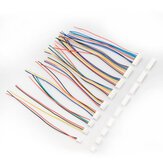 10er-Pack DIY Mini Micro JST XH2.54mm 2PIN/3PIN/4PIN/5PIN/6PIN Steckverbinder Terminalstecker mit Kabel 24AWG 15cm für RC-Modellbatterie-Empfänger