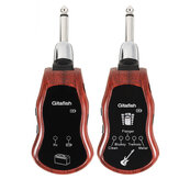Gitafish K380C Guitarra UHF sem fio portátil sintetiza Effector 10 canais variáveis Amplificador embutido Transmissor Receptor para baixo de guitarra elétrica