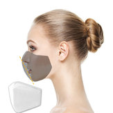 40 pçs / lote N90 Boca Máscara Almofadas 3 Camadas Máscara Anti-Poeira Meltblown FiberFilter Face Máscara