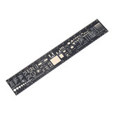 5er-Pack 15cm Multifunktions-PCB-Lineal Messwerkzeug Widerstand Kondensator Chip IC SMD Diode Transistor Paket Elektroniklager