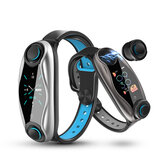 LEMFO LT04 Wireless Bluetooth Kopfhörer Farbbildschirm Armband BT5.0 Herzfrequenz O2 Monitor Smart Watch