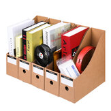 5 Pcs/set Magazine File Holders Storage Box Drawer Kraft Paper File Holder Desktop Documents Organizer Bookshelf Office Supplies