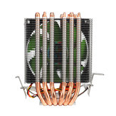 3 Pin 1 Fan 4 Heatpipes CPU Cooling Fan Cooler Heatsink for Intel AMD 