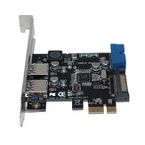 Плата расширения SSU V14S PCI - E to USB 3.0 с передним 19/20-контактным интерфейсом для настольного компьютера