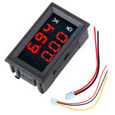 Voltímetro amperímetro digital miniatura 5pcs DC 100V 10A Medidor de corrente de tensão de amp de painel Tester 0.56