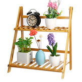 Vaso de flores de madeira/bambu/prateleira Planta Suporte para jardim interno pátio externo