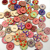 100Pcs Retro Wooden Sewing Buttons DIY Craft Bag Hat Clothes Decoration Sewing Button