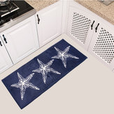45x115cm Rutschfeste Weiche Flanell Türmatte Küchenboden Teppich Badezimmer Teppich Blau