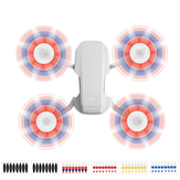 Conjunto de hélices dobráveis ​​coloridas 4726F de liberação rápida de baixo ruído da Sunnylife, conjunto de 8 pás para o drone DJI Mavic Mini RC