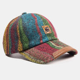 قبعة بيسبول مخملية دافئة للجنسين Soft قماش منقوشة خياطة