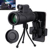 IPRee® MLS-L1 40x60 Monoküler HD Optik BAK4 Düşük Gece Görüşü Led El Feneri Teleskop Telefon Tutucu Tripod ile