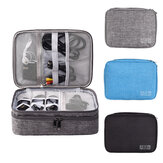 Многофункциональная цифровая сумка для хранения с USB-зарядным устройством и органайзером для наушников, портативная сумка для кабелей для путешествий.