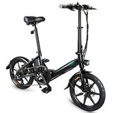 [AB Doğrudan] FIIDO D3S Değişen Sürüm 36 V 7.8Ah 250 W 16 Inç Katlanır Moped Bisiklet 25 km / saat Max 60 KM Kilometre Elektrikli Bisiklet